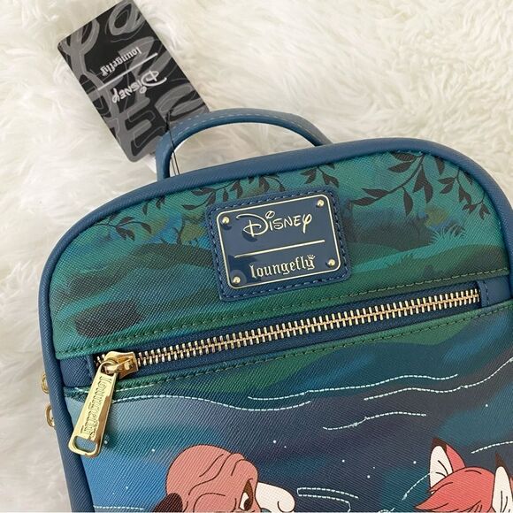Loungefly Disney Fox And The Hound Water Fight Mini Backpack main image 5